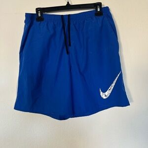 Nike Dri-Fit Large Blue and white Mesh lined Shorts